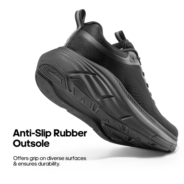 Men's Lifestyle Walking Shoes - ALL BLACK - 1
