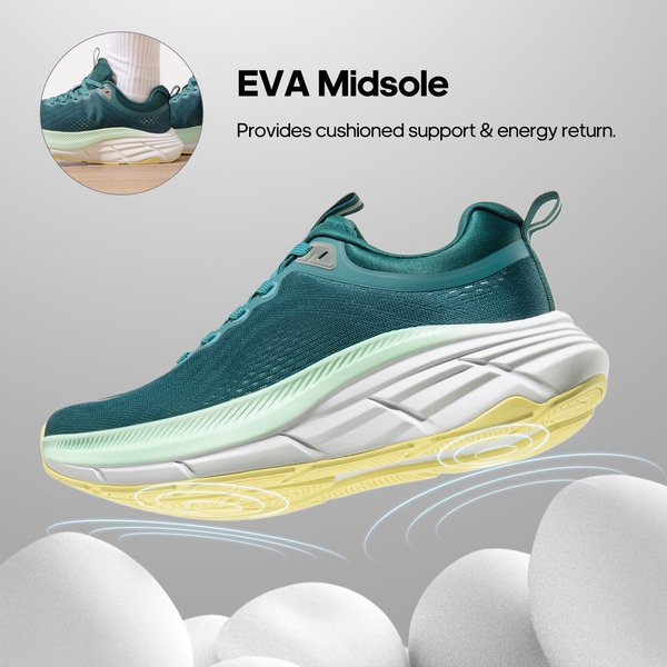 Men's Lifestyle Walking Shoes - BLUE GREEN - 6