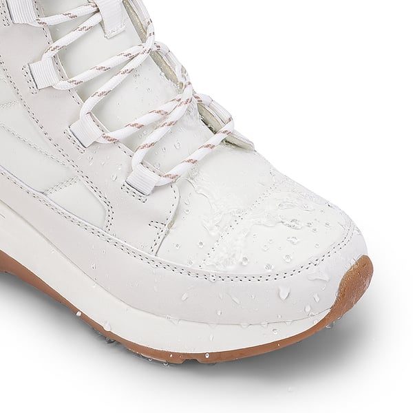 Women’s Lace-up Fur Snow Boots - BEIGE - 7