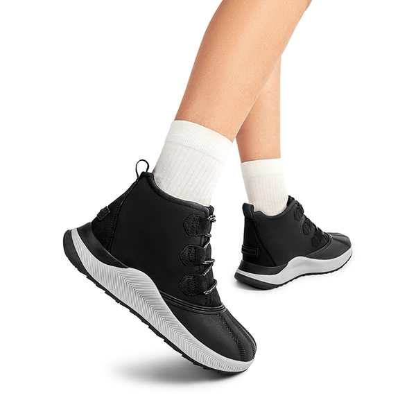 Women’s Water-Resistant Winter Ankle Boots - BLACK - 1