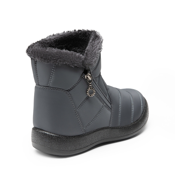 Women’s Warm Splash-Proof Snow Boots - GREY - 4