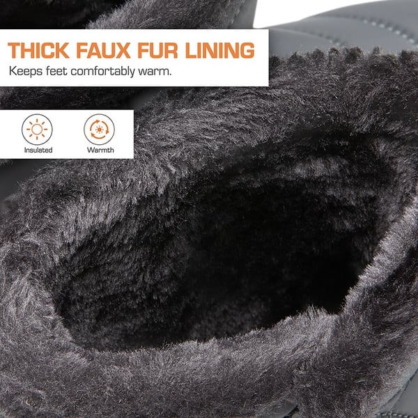 Women’s Warm Splash-Proof Snow Boots - GREY - 5