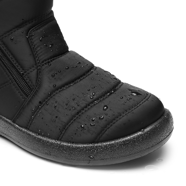 Women’s Warm Splash-Proof Snow Boots - BLACK - 7