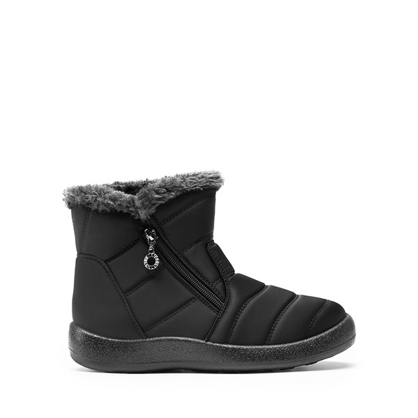Women’s Warm Splash-Proof Snow Boots - BLACK - 3
