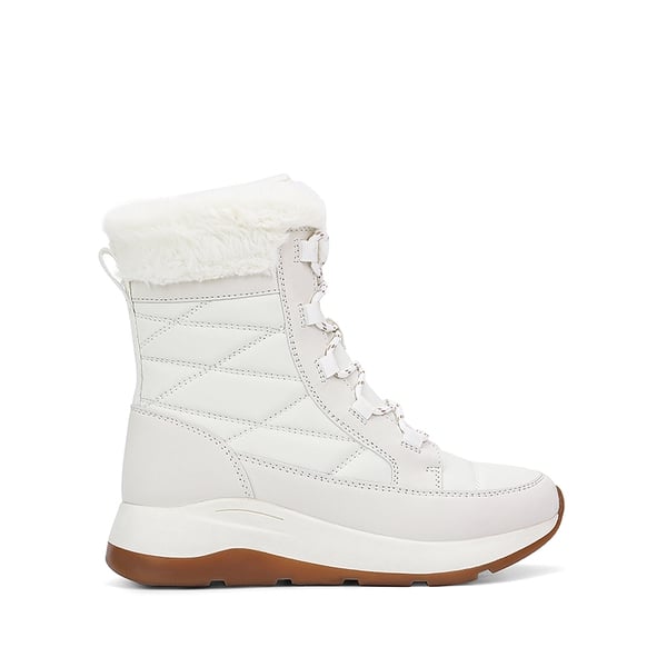 Women’s Lace-up Fur Snow Boots - BEIGE - 3