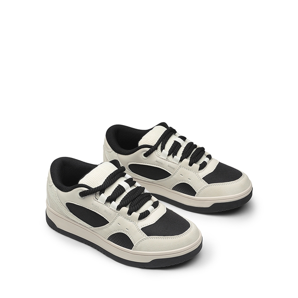 Women’s Casual Fashion Sneakers - BLACK BEIGE - 5