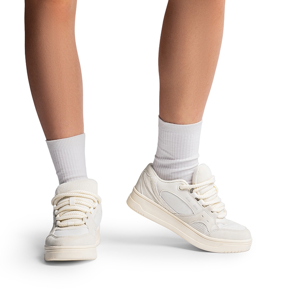 Women’s Casual Fashion Sneakers - BEIGE - 1