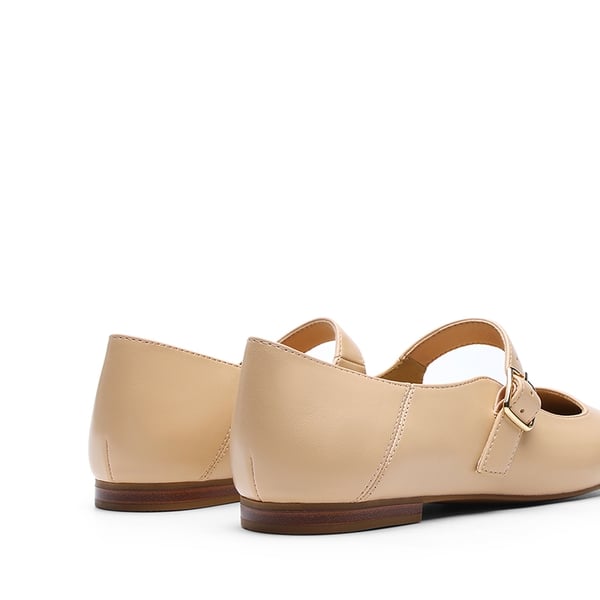 Women's Mary Jane Flats - NUDE - 7