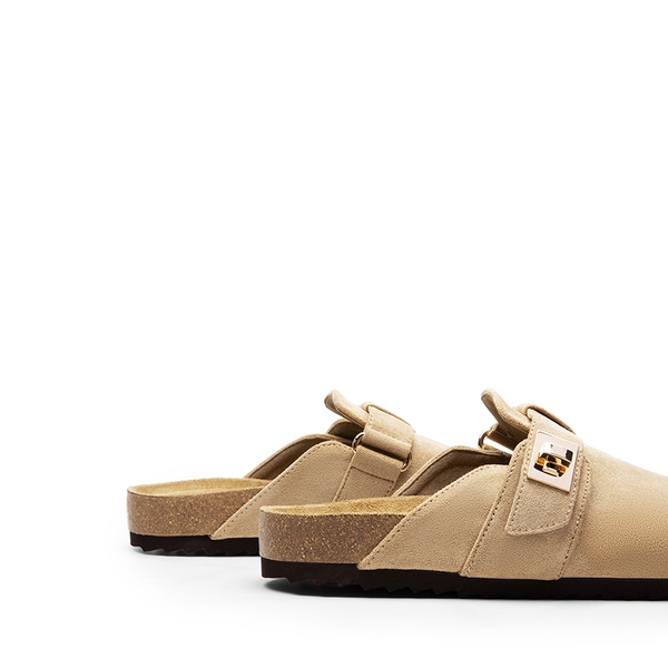  Women’s Slip-on Suede Clogs - APRICOT - 4