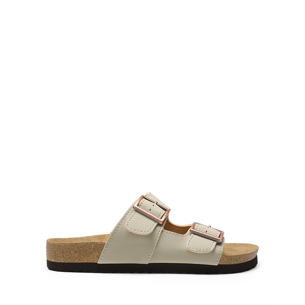 Women’s Double Strap Slide Sandals  - NATURAL - 3