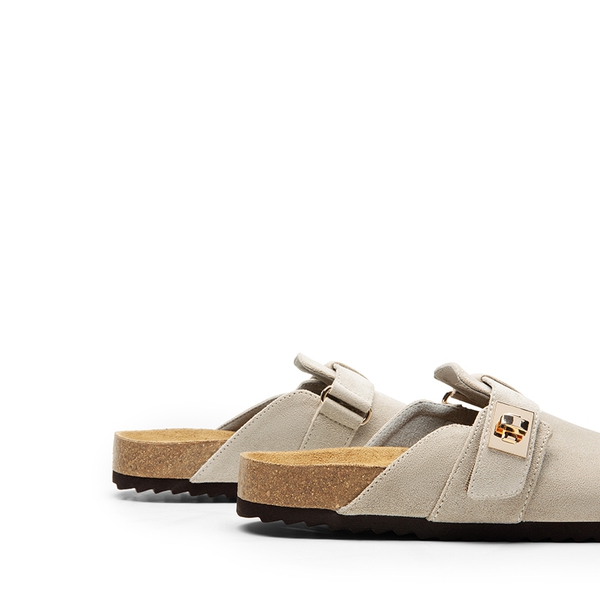  Women’s Slip-on Suede Clogs - GREY - 4