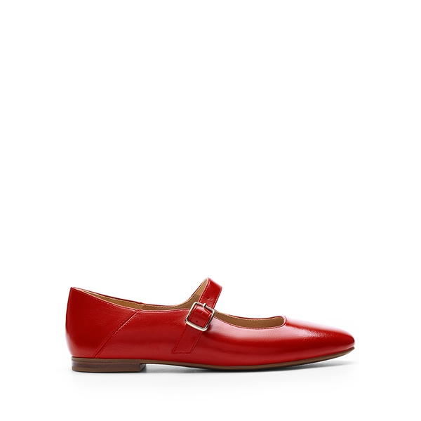 Women's Mary Jane Flats - RED - 3