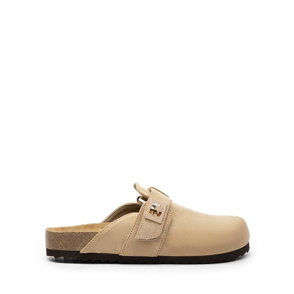  Women’s Slip-on Suede Clogs - APRICOT - 3