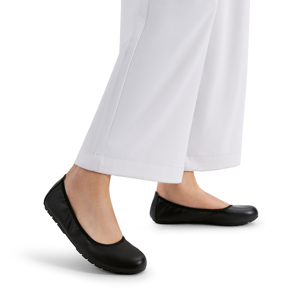 Women's Foldable Ballerina Flats - BLACK - 3