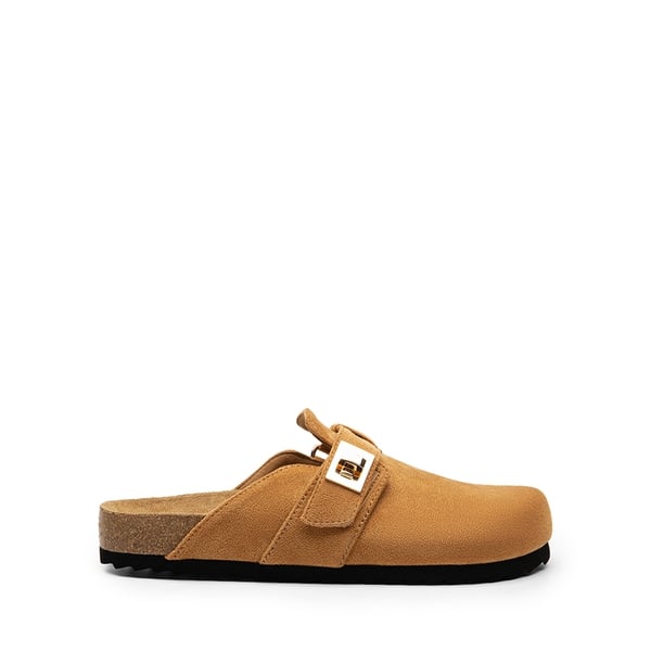  Women’s Slip-on Suede Clogs - BROWN - 3