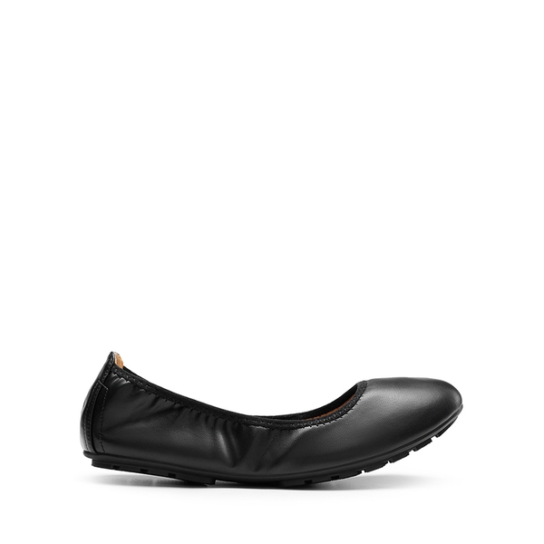 Women's Foldable Ballerina Flats - BLACK - 4