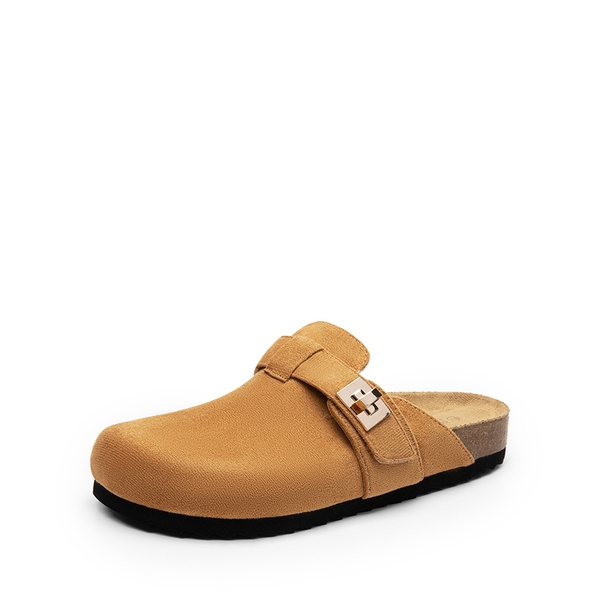  Women’s Slip-on Suede Clogs - BROWN -  0