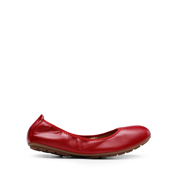 Women's Foldable Ballerina Flats - RED - 4