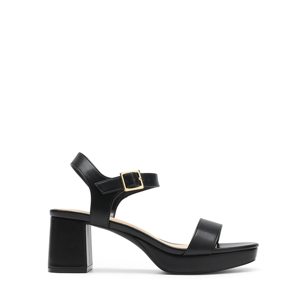 Women’s Y2K Chunky Platform Heels - BLACK - 3