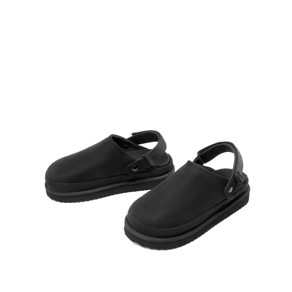 Women's Comfortable Anke-Strap Clogs - BLACK - 2