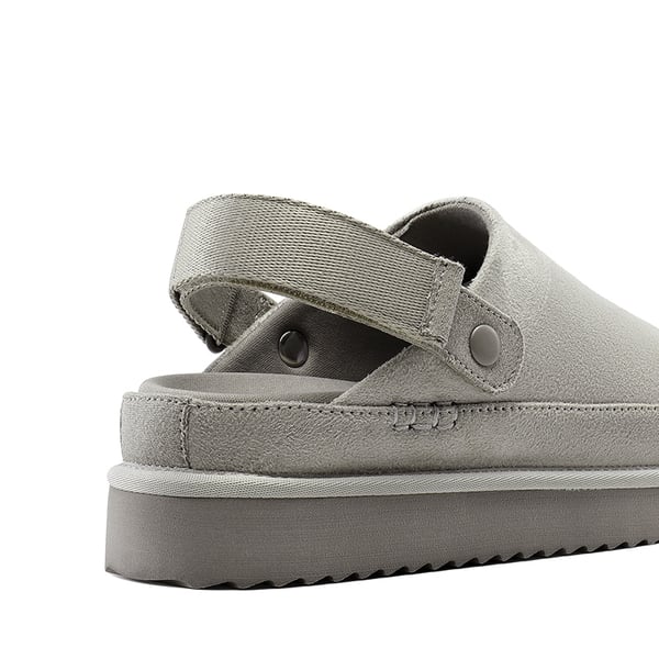 Women's Comfortable Anke-Strap Clogs - LIGHT GREY - 4