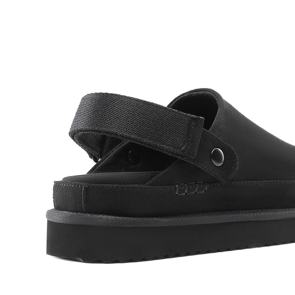 Women's Comfortable Anke-Strap Clogs - BLACK - 4