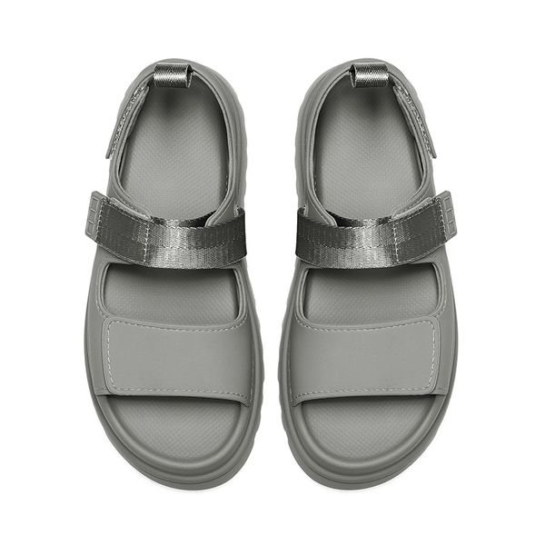 Non-Slip Chunky Strap Platform Sandals - GREY - 7