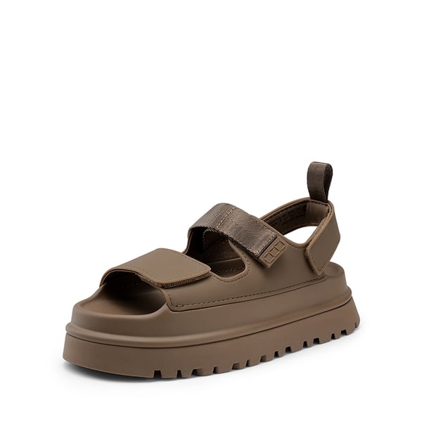 Non-Slip Chunky Strap Platform Sandals - BROWN -  0