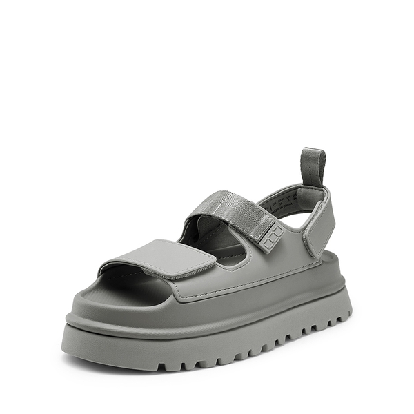 Non-Slip Chunky Strap Platform Sandals - GREY -  0