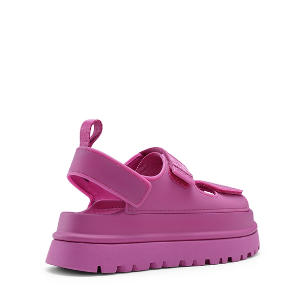 Non-Slip Chunky Strap Platform Sandals - HOT PINK - 4
