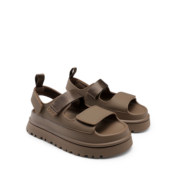 Non-Slip Chunky Strap Platform Sandals - BROWN - 6