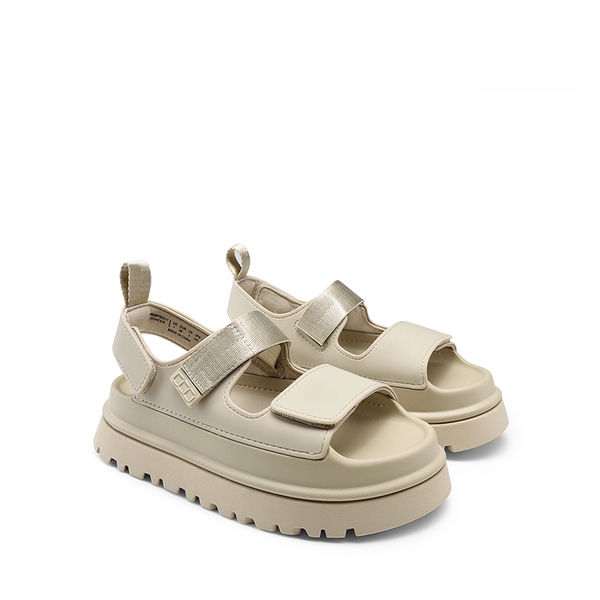 Non-Slip Chunky Strap Platform Sandals - BEIGE - 6
