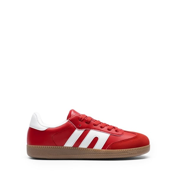 Retro-Inspired Chic Low-Top Sneakers - RED - 3
