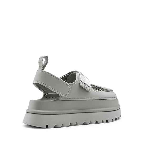 Non-Slip Chunky Strap Platform Sandals - GREY - 4
