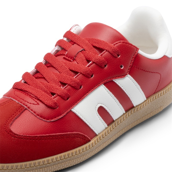 Retro-Inspired Chic Low-Top Sneakers - RED - 6