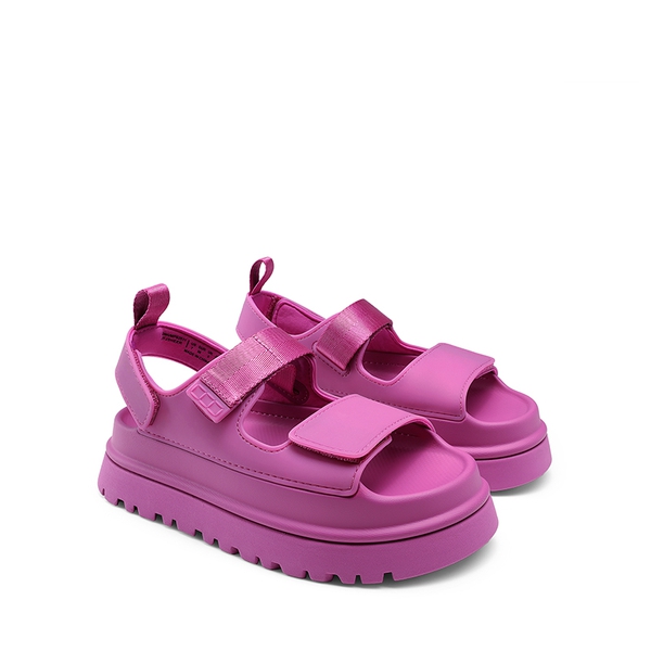 Non-Slip Chunky Strap Platform Sandals - HOT PINK - 6