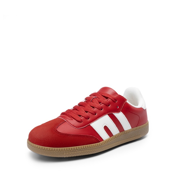 Retro-Inspired Chic Low-Top Sneakers - RED -  0
