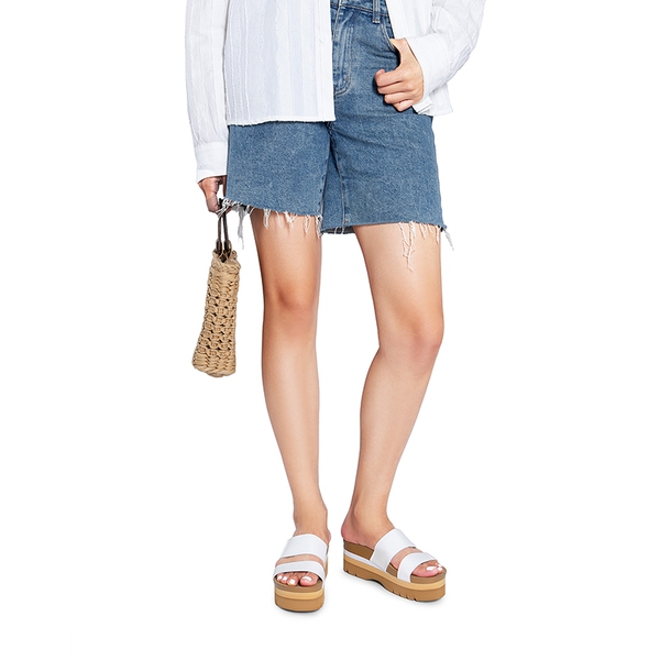 Platform Arch Support Slide Sandals - WHITE - 2