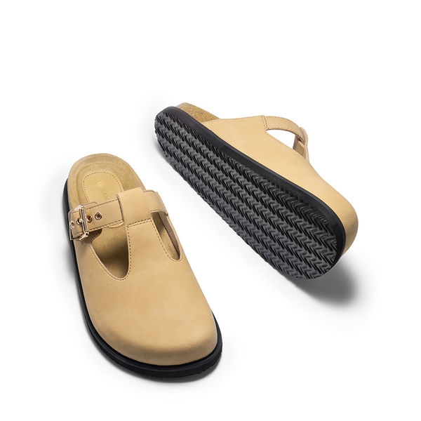 Women’s Buckle Slip-on Clogs - SAND - 7