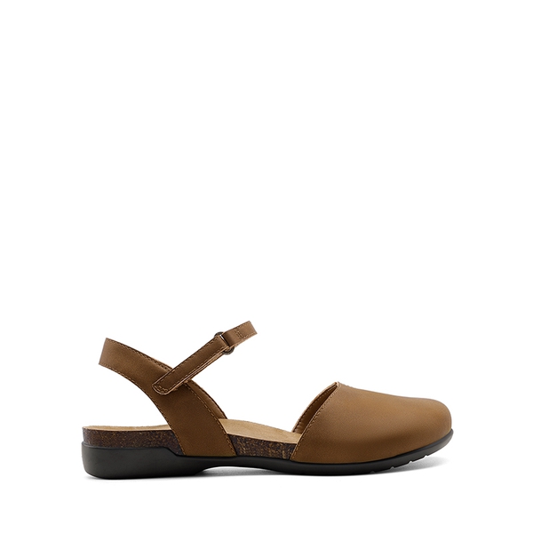 Closed Toe Arch Support Sandals - BROWN - 3