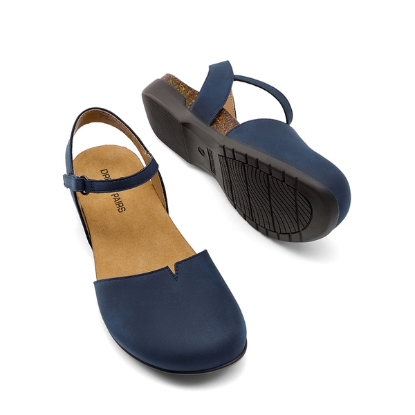Closed Toe Arch Support Sandals - NAVY - 6