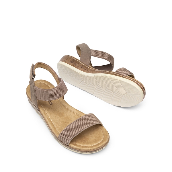 Comfortable Wedge Heels Sandals - TAUPE - 4
