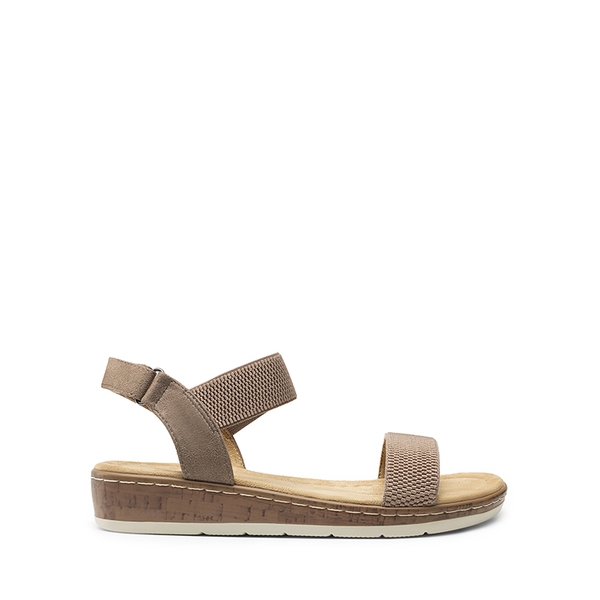Comfortable Wedge Heels Sandals - TAUPE - 1