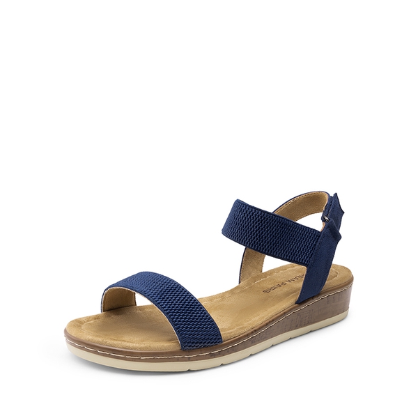 Comfortable Wedge Heels Sandals - NAVY -  0