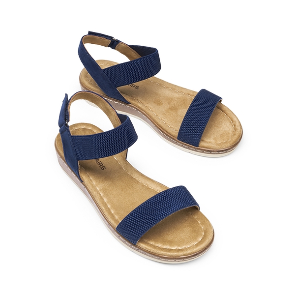 Comfortable Wedge Heels Sandals - NAVY - 3