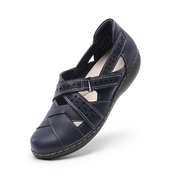 Comfortable Arch Support Casual Flats - NAVY - 1