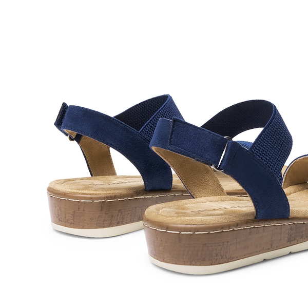 Comfortable Wedge Heels Sandals - NAVY - 2