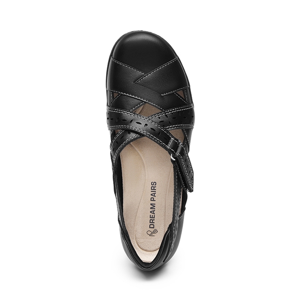 Comfortable Arch Support Casual Flats - BLACK - 3