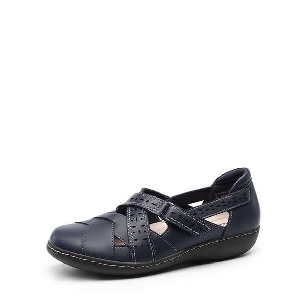 Comfortable Arch Support Casual Flats - NAVY -  0