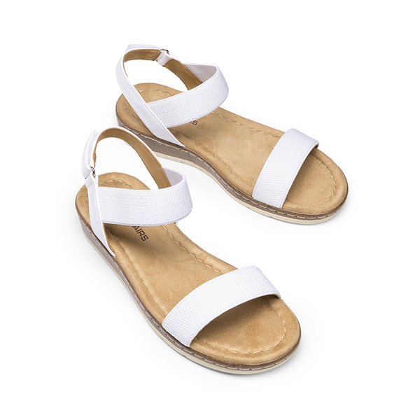Comfortable Wedge Heels Sandals - WHITE - 3